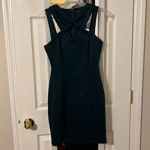 Dark Green Strappy Dress